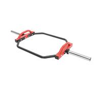 Trap Bar, 142 cm, bilanciere Hex fino a 150 kg, Olympic Bar, per squat, sollevamento stacco (rosso)