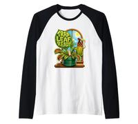 Trap Leaf Ready Piante Carnivore Dionea Collezione Maglia con Maniche Raglan