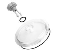 Trap Lid, Filter Cover, Leaf Catcher, PVC Rubber Build, Valve Ring Kit, Model-Specific Fit for Sand Filters, Pool Pump Housing, Water Cleaning System, Outdoor Pool, Maintenance Use