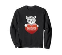 Trap Neuter Return (TNR) The Humane Solution Gatto Cuore Amore Felpa
