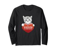 Trap Neuter Return (TNR) The Humane Solution Gatto Cuore Amore Maglia a Manica