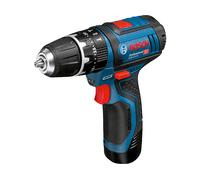 Bosch GSB 10,8-2-LI Professional Senza chiave Nero, Blu, Rosso