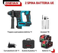 Trapano a Batteria Trapano a Percussione Elettrico Trapani Tassellatore 2 Mode