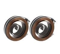 Trapano a colonna banco Molla di ritorno della penna Parti di ricambio in acciaio per molle durevoli cromate per trapano a colonna banco Tipi orizzontali e verticali 2 pezzi