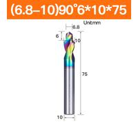 Trapano a gradini in acciaio al tungsteno colorato adatto per incisione CNC di p
