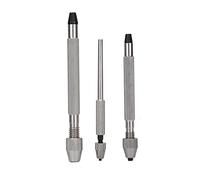 Trapano a mano con perno, set da 3 pezzi, accessorio professionale di alta precisione per la lavorazione dei metalli, ideale per artigiani e riparatori.