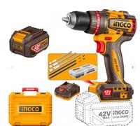 Trapano a Percussione 42V Brushless 69 N.m INGCO + Batteria + Valigetta + Access