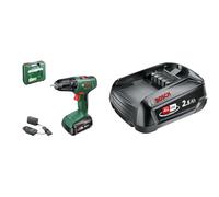 Trapano a percussione a batteria Bosch EasyDrill 18V-38 (1x batteria 2,5 Ah; nella custodia) + sostitutiva PBA 18V 2,5Ah W-B (compatibile con tutti i dispositivi Power for All da 18 V)