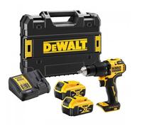 Trapano a percussione a batteria Dewalt 18V 2x5.0Ah DCD709P2T