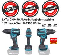 Trapano a percussione a batteria MAKITA DHP490z 18V Max.65Nm 2a velocità senz...