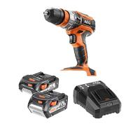 Trapano a percussione AEG 18V - 2 batterie 4,0 Ah - 1 caricatore BSB18C2X-402C