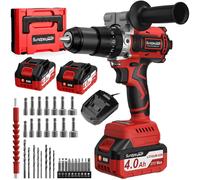 Trapano a Percussione, Batteria 21V, 120Nm, Brushless, 2 Batterie