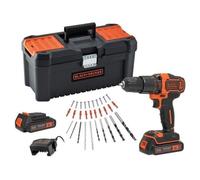 Trapano a percussione BLACK+DECKER BDCHD18C2TA-QW 18V 40Nm 2 batterie 1.5Ah