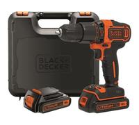 Trapano a percussione Black & Decker BDCHD18KB 18V + 2 batterie 1,5Ah + custodia
