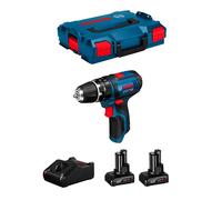 Trapano a Percussione BOSCH GSB 12V-15 (2 x 6,0 Ah + GAL12V-40 + L-Boxx 102)