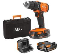 TRAPANO A PERCUSSIONE BRUSHLESS 18V 2 BATTERIE 2Ah+CARICATORE BSB 18G4-202C AEG