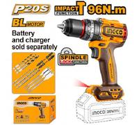 TRAPANO A PERCUSSIONE BRUSHLESS 96N.m NUDO INGCO