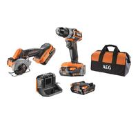Trapano a Percussione BSB18SBL + Mini Sega multimateriale BMMS18SBL 18V LI Combo Kit - AEG