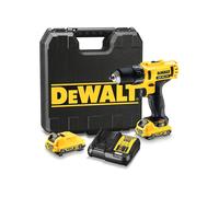 Trapano a Percussione DeWALT DCD710D2T (2 x 2,0 Ah + DCB107 + valigetta per il trasporto)