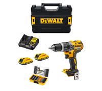 Dewalt trapano a percussione dcd796d2t (2 x 2,0 ah + dcb107 + tstak ii) + set di 40 bits avvitamento 8435587922605