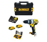 Trapano a Percussione DeWALT DCD996D2T (2 x 2,0 Ah + DCB107 + TSTAK II) + Set di