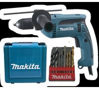 Makita HP1641K1X HP1641K1X-Taladro de percusion, 680 W, Nero, 60 x 450 mm