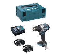 Trapano a Percussione MAKITA DHP489RFJ (2 x 3,0 Ah + DC18RC + MAKPAC 2)