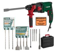 Trapano a Percussione PARKSIDE Demolitore Scalpellatore 5 x Scalpelli 6 x Punte