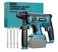 Trapano a percussione rotante da 7/8" per Makita 18 V. Batteria: SDS-Plus, trapano a batteria con frizione di sicurezza per muratura in calcestruzzo, trapano elettrico da 2,5 Joule, incluse 4 punte da