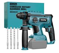 Trapano a percussione rotante da 7/8" per Makita 18 V. Batteria: SDS-Plus, trapano a batteria con frizione di sicurezza per muratura in calcestruzzo, trapano elettrico da 2,5 Joule, incluse 4 punte da