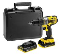 Trapano a percussione Stanley FMC625D2-QW 18V + 2 batterie + custodia