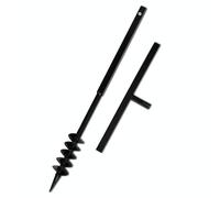 Trapano a terra con manico 80 mm e tubo di prolunga 9 m - Trapano elettrico manuale per giardinaggio - Durevole e potente
