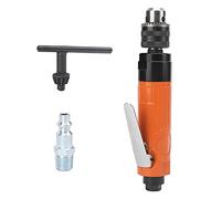 Trapano ad aria dritto da 3/8", trapano pneumatico con ingranaggi di riduzione in acciaio legato, macchina per trapanatura ad alta velocità a 1200 giri/min per metallo, legno e (Stile americano)