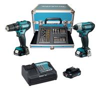 Trapano Avvit Batteria Kit CLX228SAX2 Makita X3 12 V 24 Pezzi