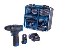 Trapano avvitatore 12v 74pz 2 batterie ixes Scheppach c-dtb74/2-12v