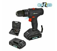 Trapano avvitatore 2 batterie litio 20V Ribitech RBAT20