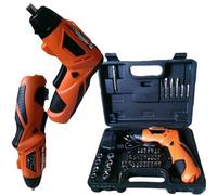 TRAPANO AVVITATORE 4.8 VOLT 45PZ CON INNESTI ACCESSORI CONVERTIBILE IN VERTICALE