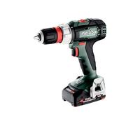 Metabo BS 614052500 - Trapano avvitatore a batteria, batteria e custodia in plastica (18 V, 2 batterie LiPOWER da 2 Ah, diametro foro 13 mm/36 mm, peso 1,6 kg)