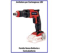 Trapano Avvitatore a Batteria 18v Einhell per Cartongesso con senza Starter Kit