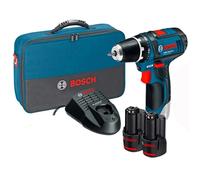 TRAPANO AVVITATORE A BATTERIA + 2 BATTERIE 2.0Ah - BOSCH - GSR 12V-15