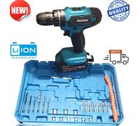 Trapano Avvitatore A Batteria 2 Batterie 48v con Valigetta e 24 Accessori 21V