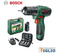 Trapano Avvitatore a Batteria 2 Velocità 2 Batterie Litio 12V + Valigetta e 38pz