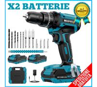 Trapano Avvitatore a Batteria 21V Trapano con 2 Batterie da 2000mAh 42N 2 veloci