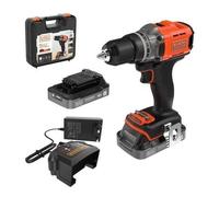 Trapano avvitatore a batteria BLACK+DECKER BCD382D2XK 18V 2 batterie 45 Nm 13 mm