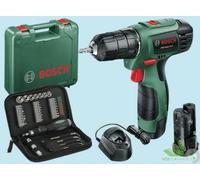 TRAPANO AVVITATORE A BATTERIA BOSCH 10,8V.PSR EASY LI-2 +KIT 38 PEZZI CRICCHETTO