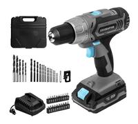 Cecotec Trapano avvitatore e perforatore a batteria CecoRaptor Perfect Drill 2020 Advance. Batteria 20 V e 2000 mAh, Velocità senza carica 1550 giri/min, Coppia massima di 46 Nm, 25+1 posizioni