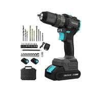 TRAPANO AVVITATORE A BATTERIA CECOTEC PowerForce 3000 Impact Brushless - Nero, 21V, 2000mAh, 2 batterie