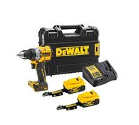 Trapano avvitatore a batteria DeWALT 18V 2x5Ah LR, caricabatterie, Tstak DCD805P2LRT