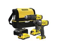 TRAPANO AVVITATORE A BATTERIA STANLEY SFMCK465D2S - Giallo, 29x15x33,5 cm, 2x2,0Ah