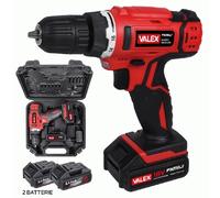 Trapano avvitatore a batteria Valex Family Tech 218 kit valigetta 2 batterie 18V